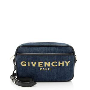 Givenchy Denim Shadow Logo Bond Camera Bag